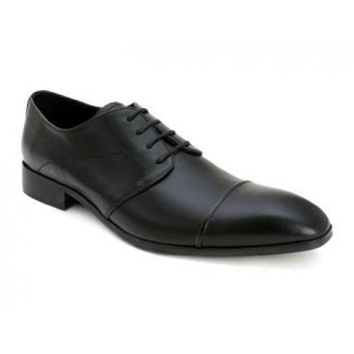 Bacco Bucci "Cosgrove" Studio Black Genuine Super Soft & Supple Italian Calfskin Shoes
